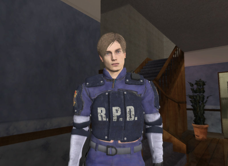 re2 remake leon figure